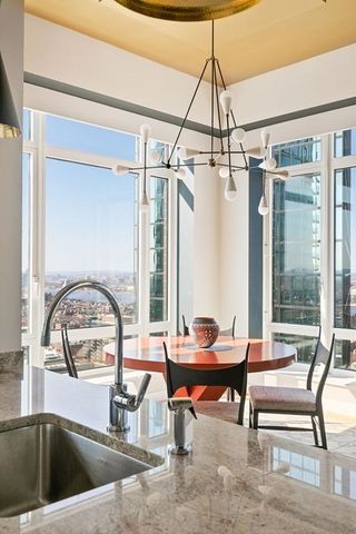 a living room with a couch and a table