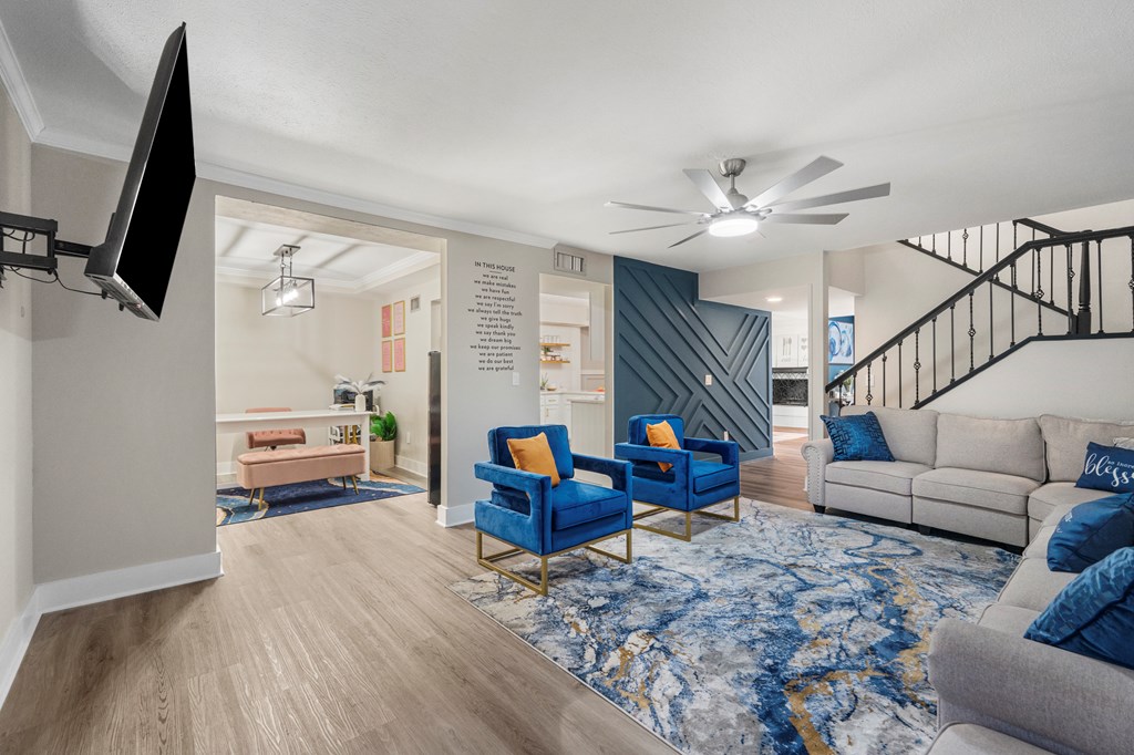 2525 Norris Road, Unit 38 Columbus, GA 31907 - Photo 7 of 27 a living room with furniture and a flat screen tv