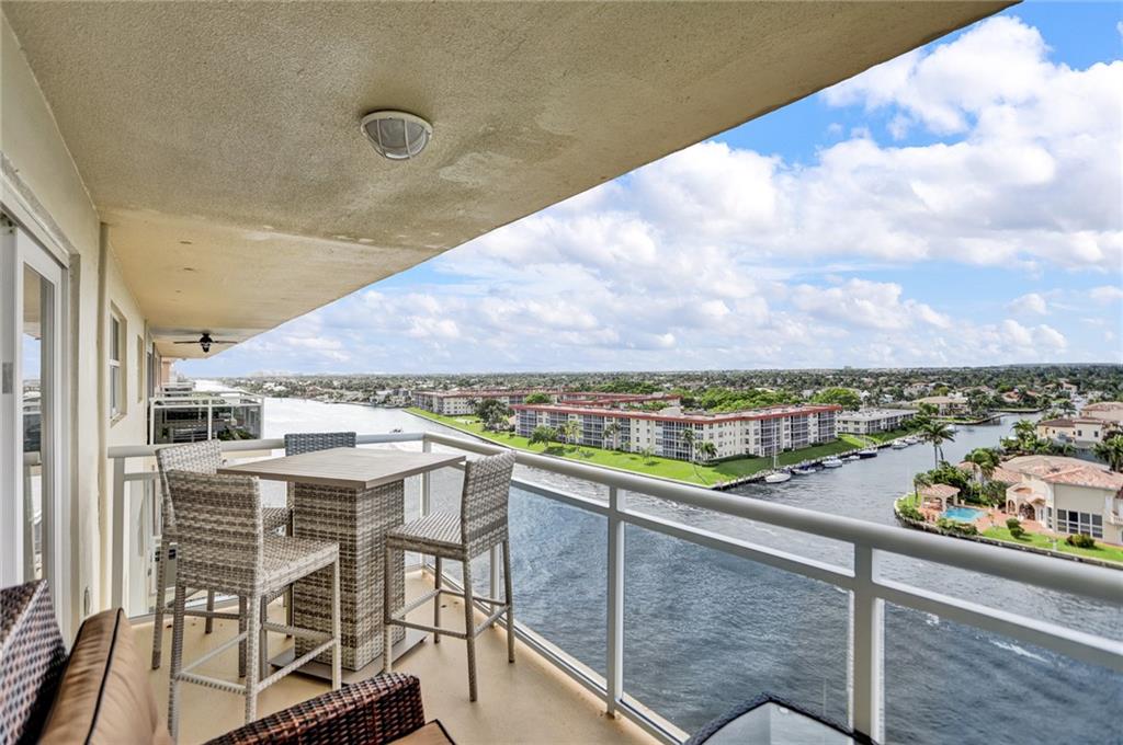 1160 Hillsboro Mile, Unit 904 Hillsboro Beach, FL 33062 - Photo 27 of 68 Large open air balcony to enjoy beautiful sunsets and watch the boats go by.