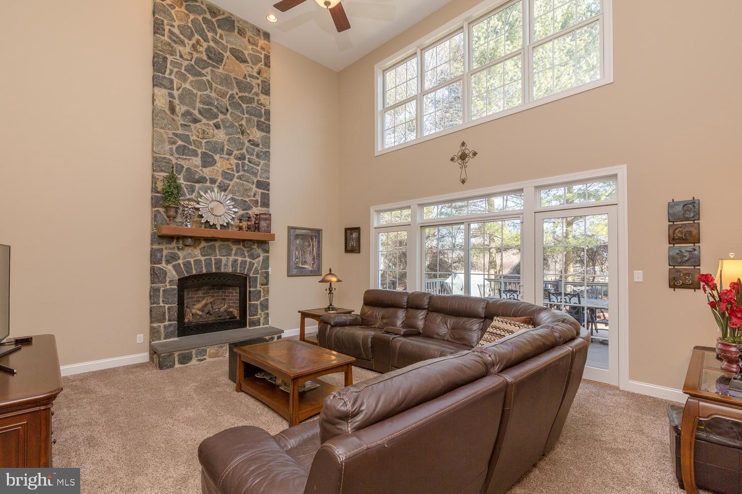228 Southbank Road Landenberg, PA 19350 - Photo 16 of 46 Floor to ceiling stone fireplace