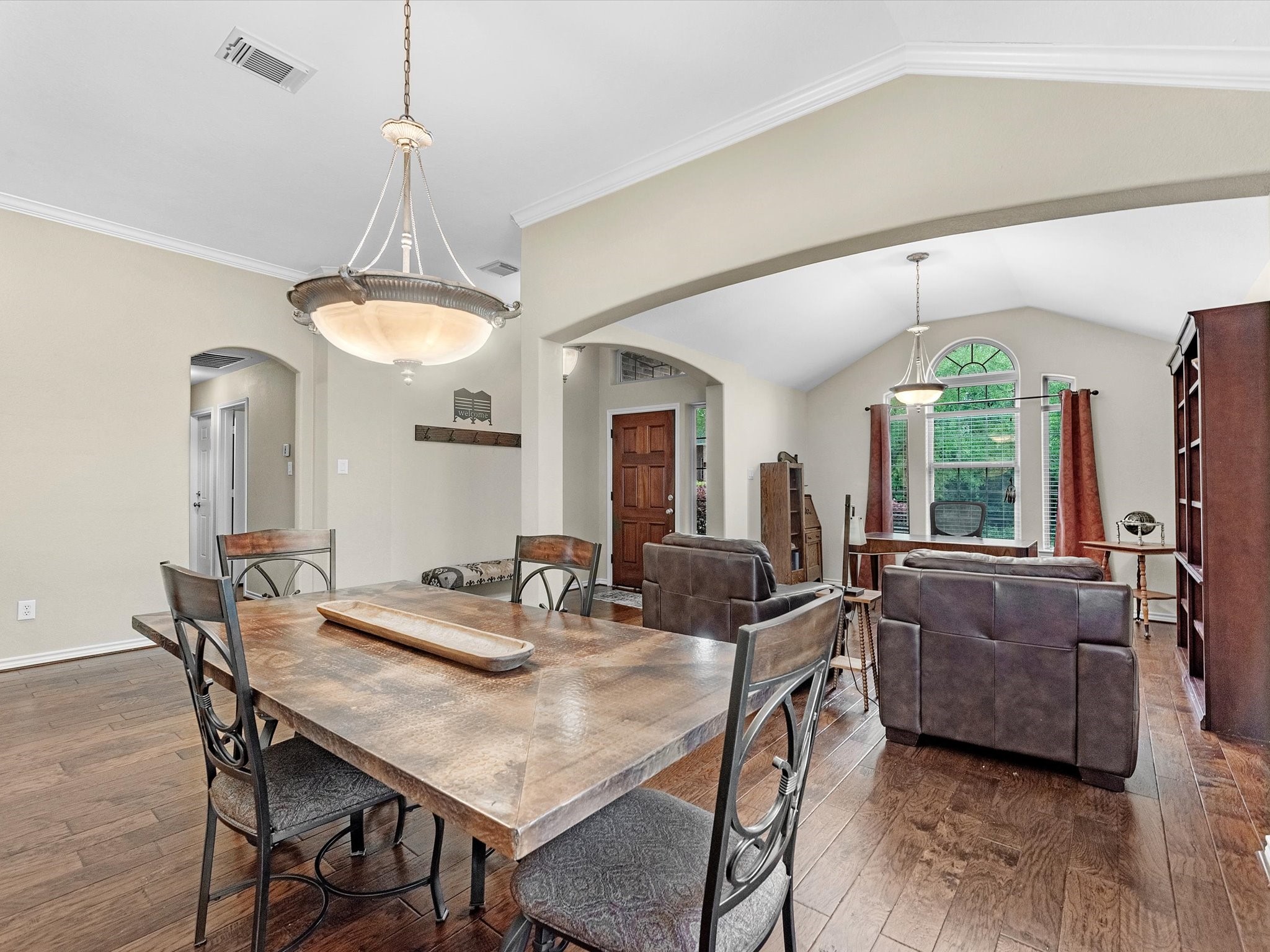 19019 Relay Road Humble, TX 77346 - Photo 7 of 31 a view of a dining room with furniture window and wooden floor