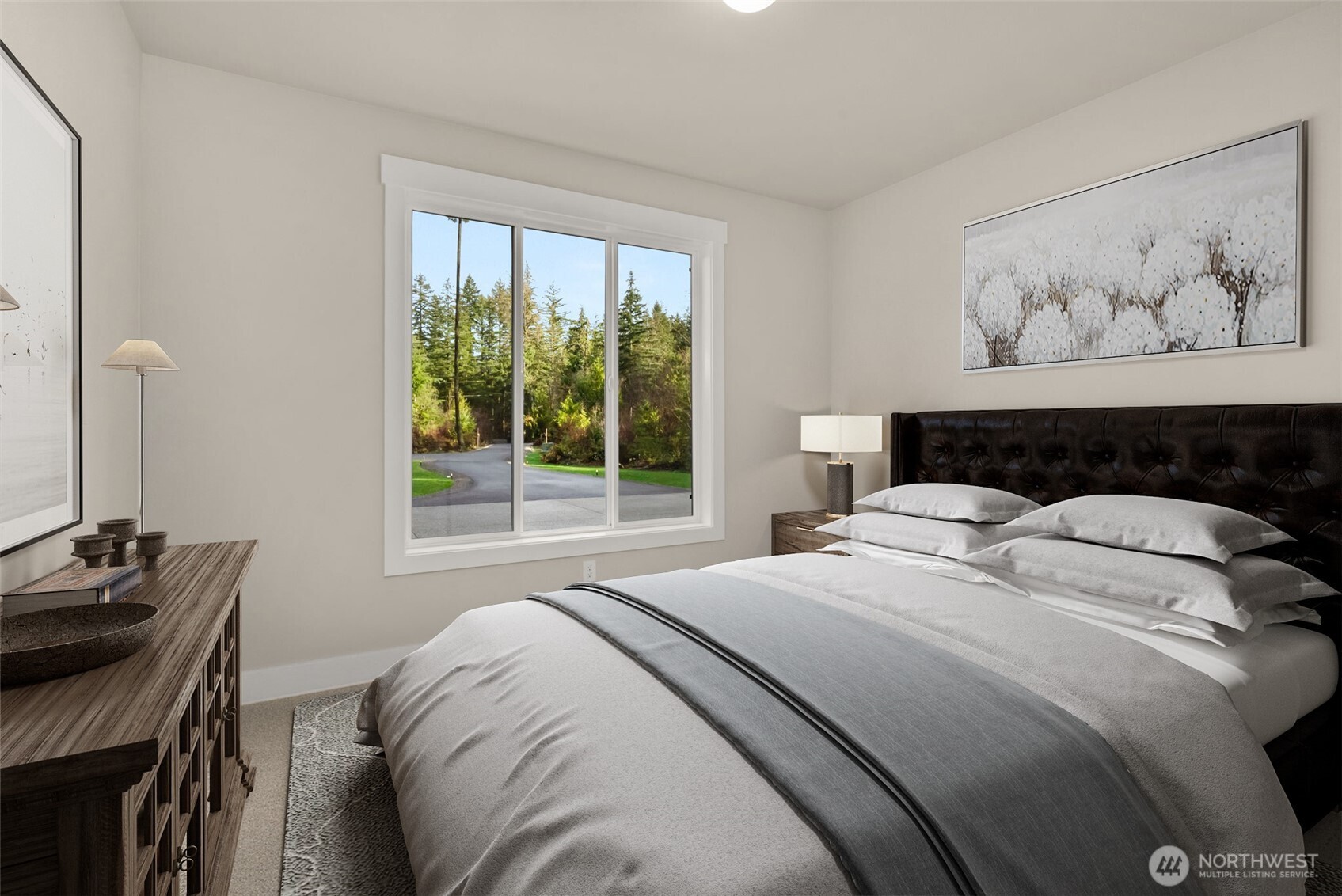 3303 107th Avenue Southwest Olympia, WA 98512 - Photo 21 of 37 a bedroom with a bed and a window