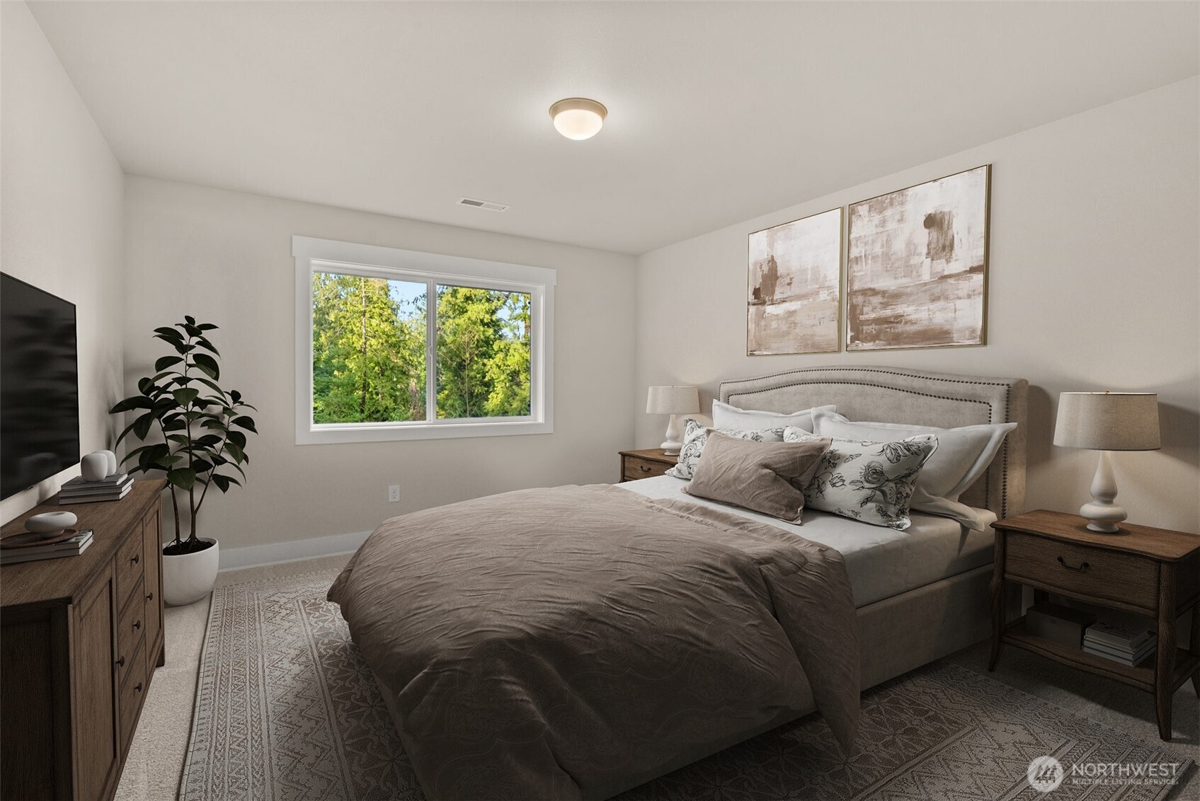 3303 107th Avenue Southwest Olympia, WA 98512 - Photo 24 of 37 a bedroom with a bed and a window