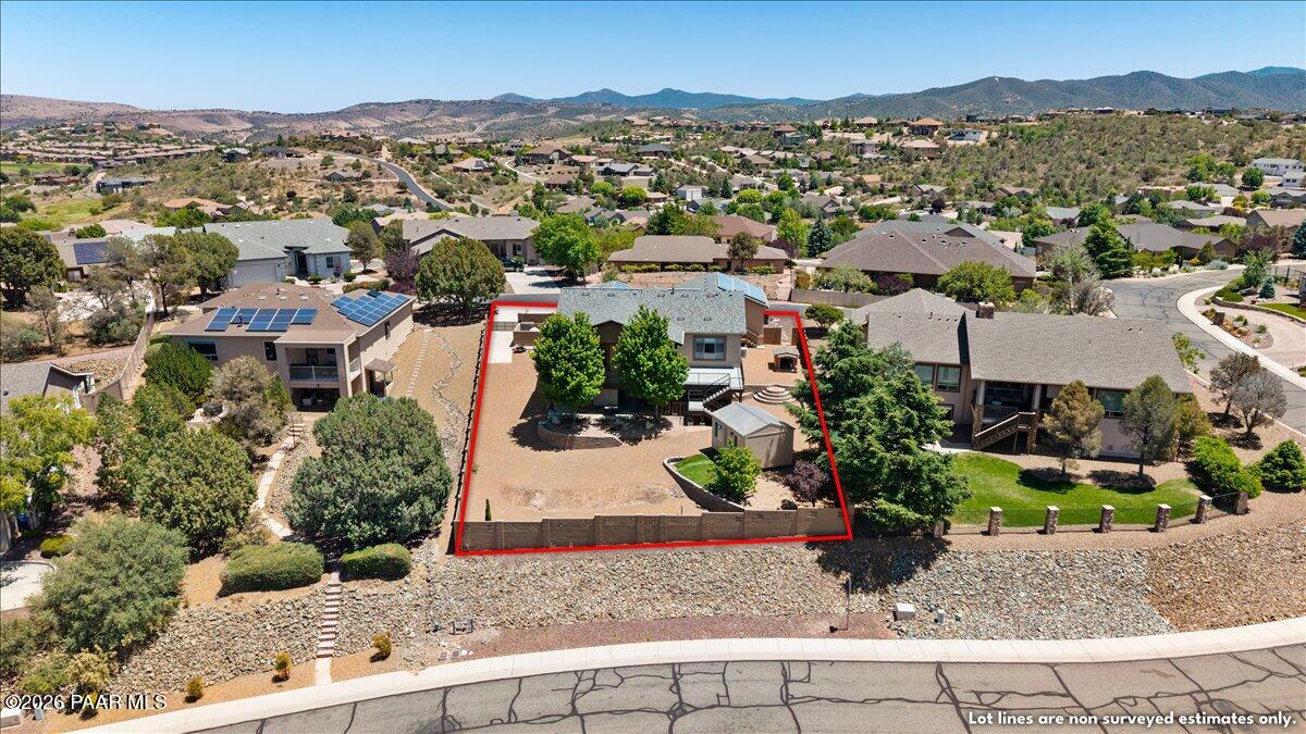 195 Juniper Ridge Drive Prescott, AZ 86301 - Photo 38 of 41 Aerial View S