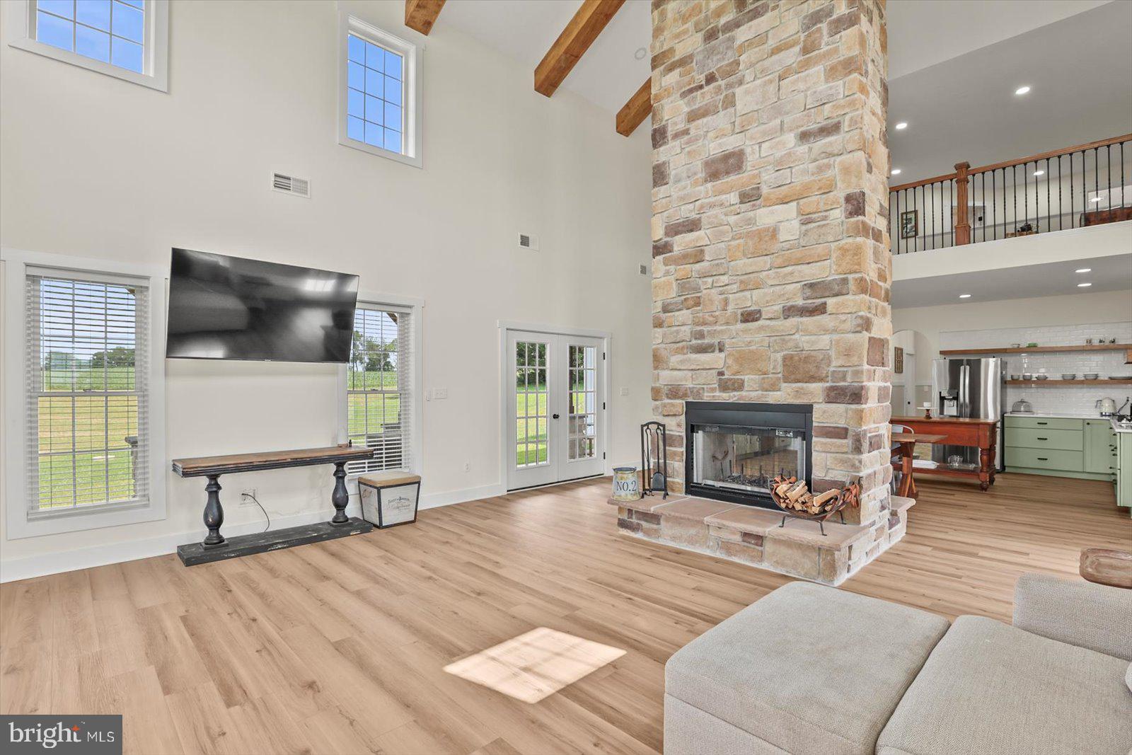 4340 Lee Road Glenville, PA 17329 - Photo 12 of 42 a living room with furniture and a fireplace