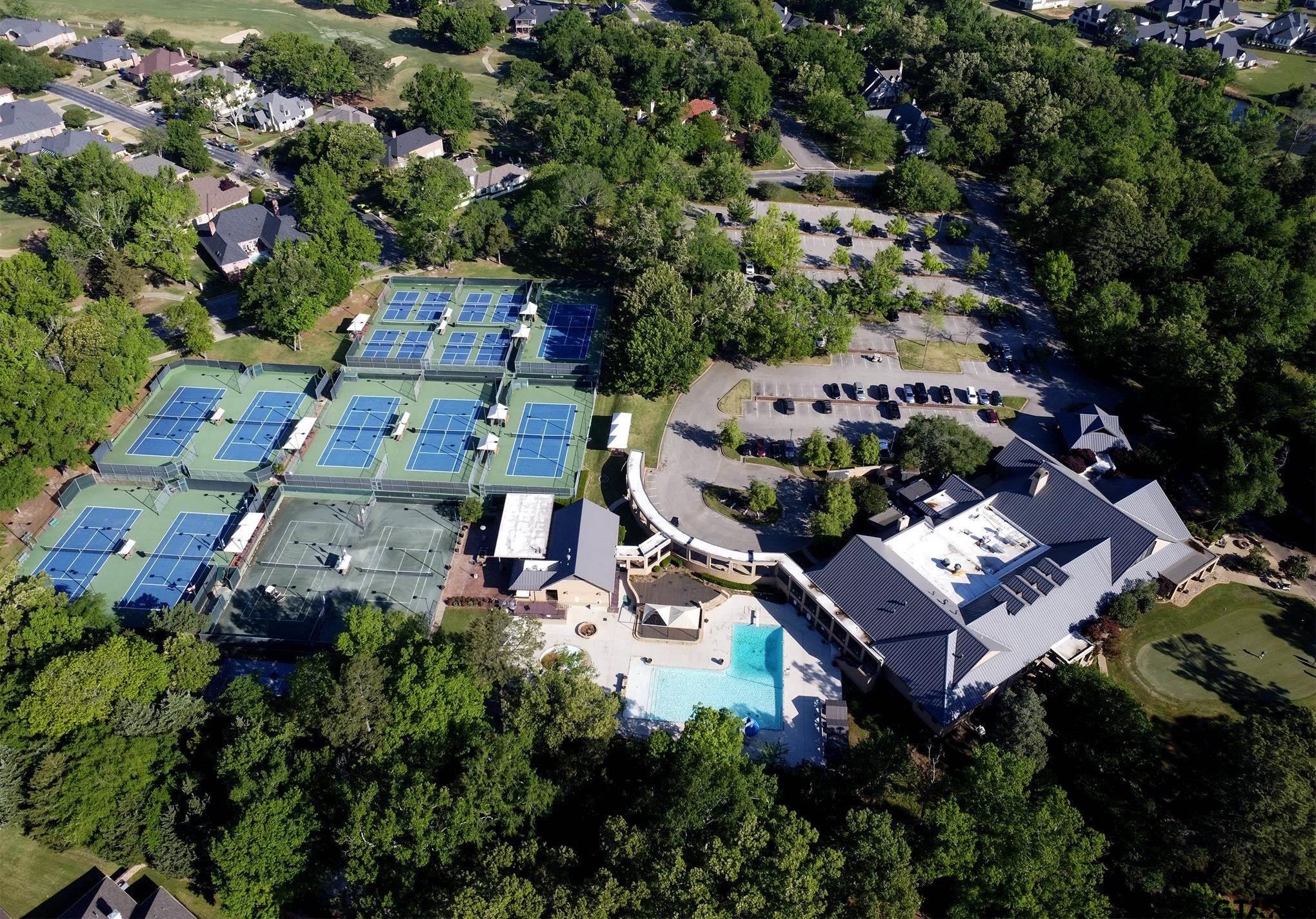 1418 Hollytree Place Tyler, TX 75703 - Photo 46 of 46 an aerial view of a house with a garden
