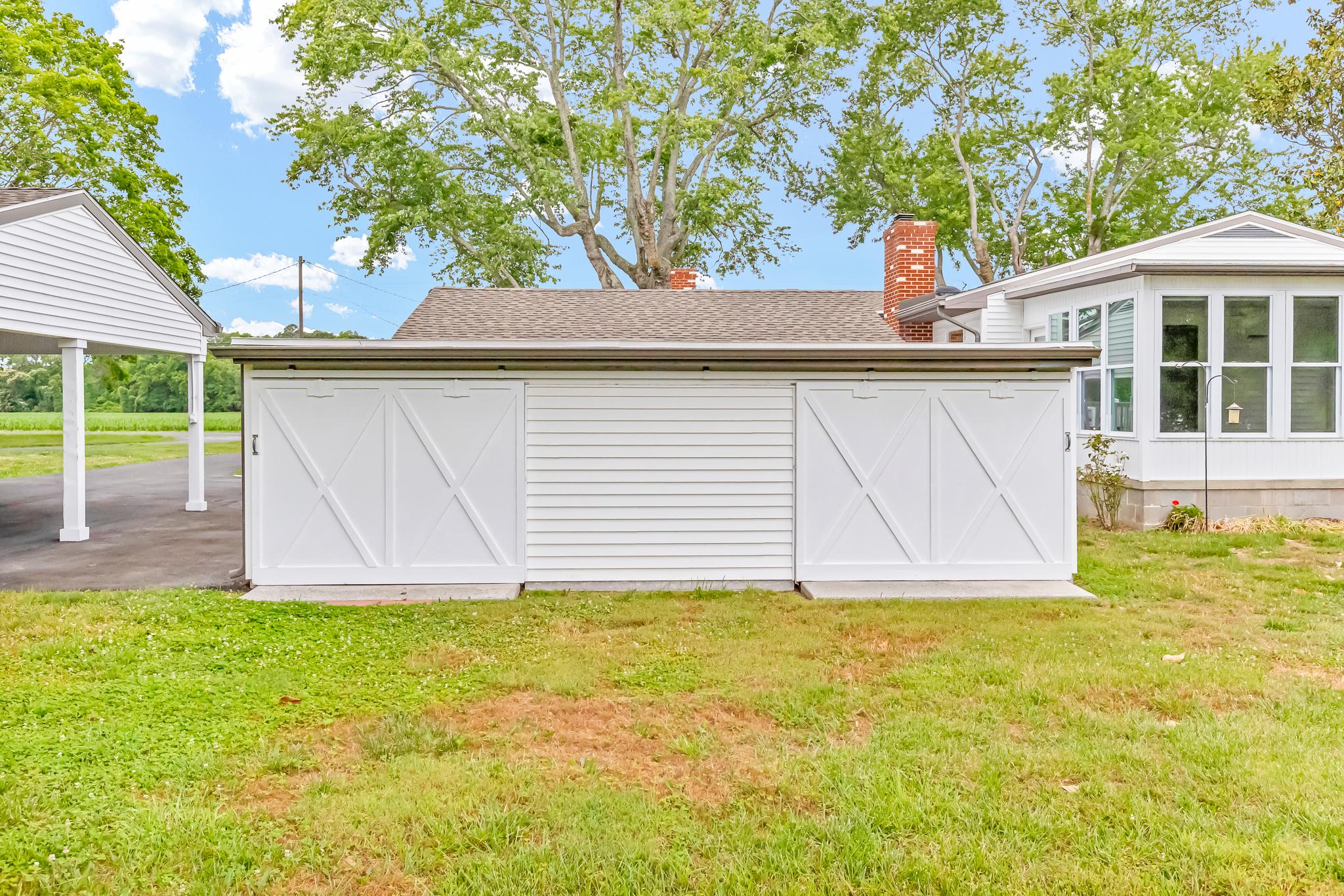 11163 Stewart Neck Road Princess Anne, MD 21853 - Photo 46 of 80 Backside of the carport/workshop