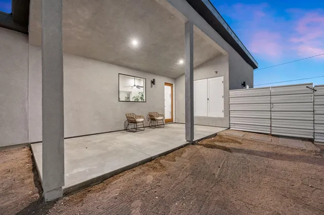 a view of a livingroom with a staircase