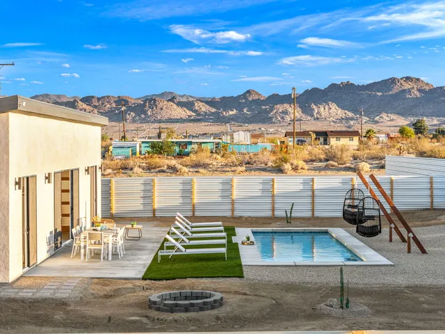 a view of a city from a terrace