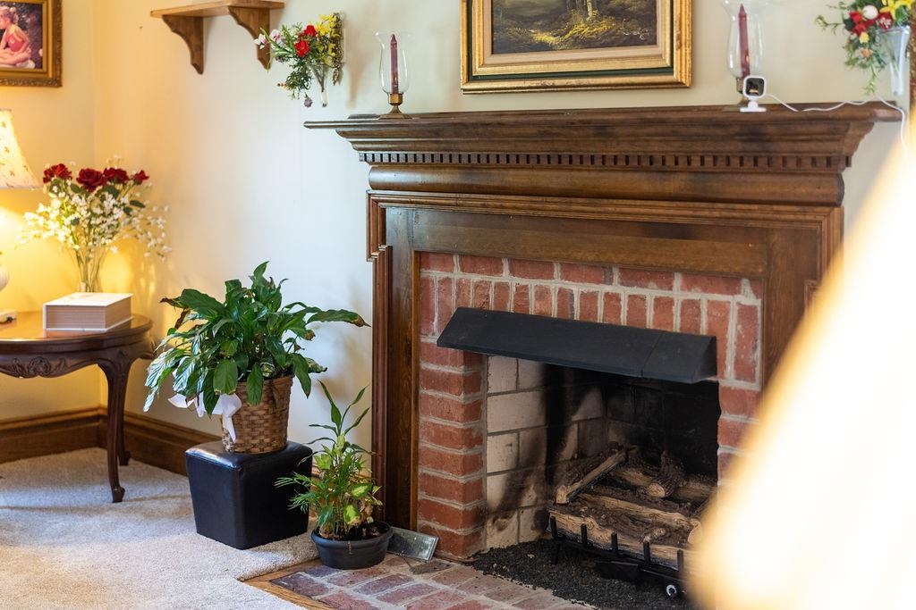 150 Ridgemore Drive Raphine, VA 24472 - Photo 14 of 75 a view of living room that has a fireplace and a potted plant
