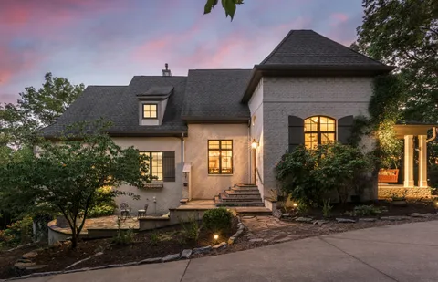 a front view of a house