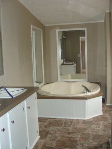 127 Morris Road Gray, GA 31032 - Photo 7 of 15 a spacious bathroom with a granite countertop sink and a mirror