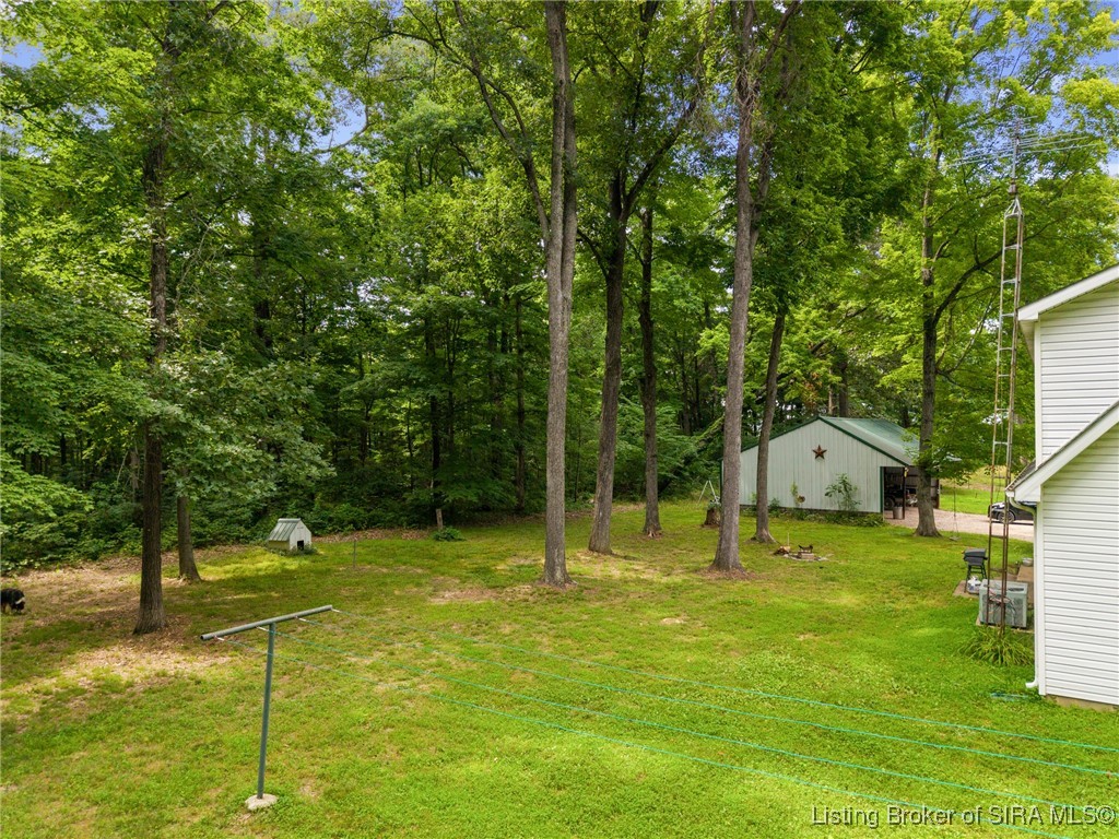 10440 East Saylor Road Salem, IN 47167 - Photo 16 of 57 View of the backyard bordered by hundreds of acres of registered forestry!