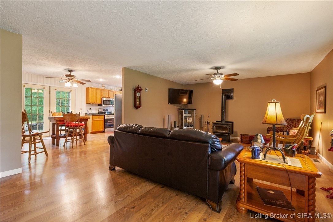 10440 East Saylor Road Salem, IN 47167 - Photo 20 of 57 Living opens to spacious kitchen!