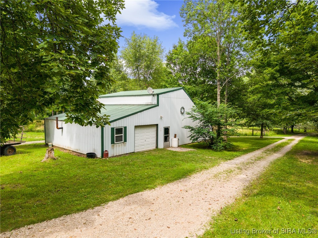 10440 East Saylor Road Salem, IN 47167 - Photo 5 of 57 Pole barn with overhead garage door!