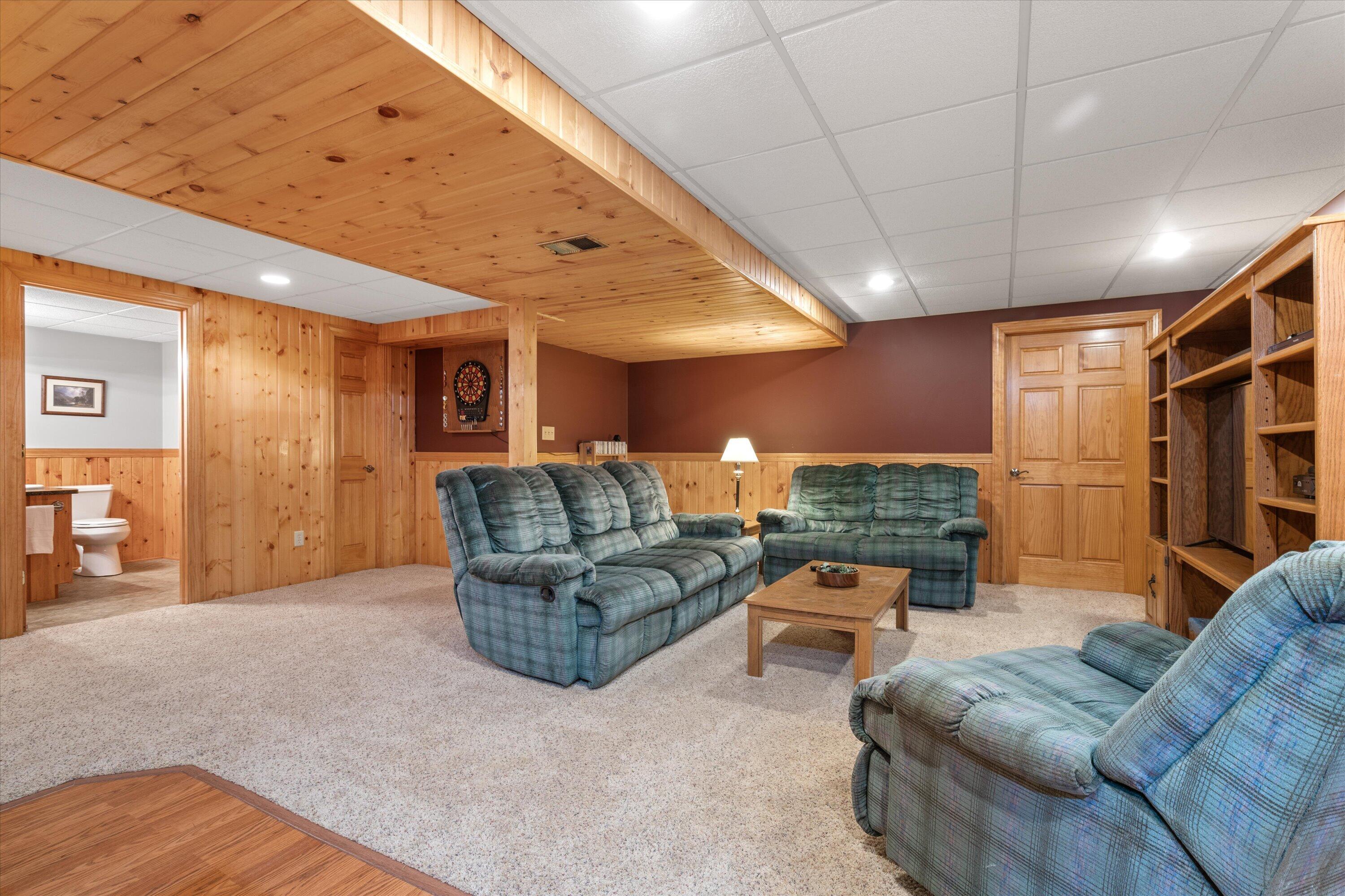 7720 Orchard Valley Road Farmington, WI 53090 - Photo 22 of 36 Lower Level Family Room