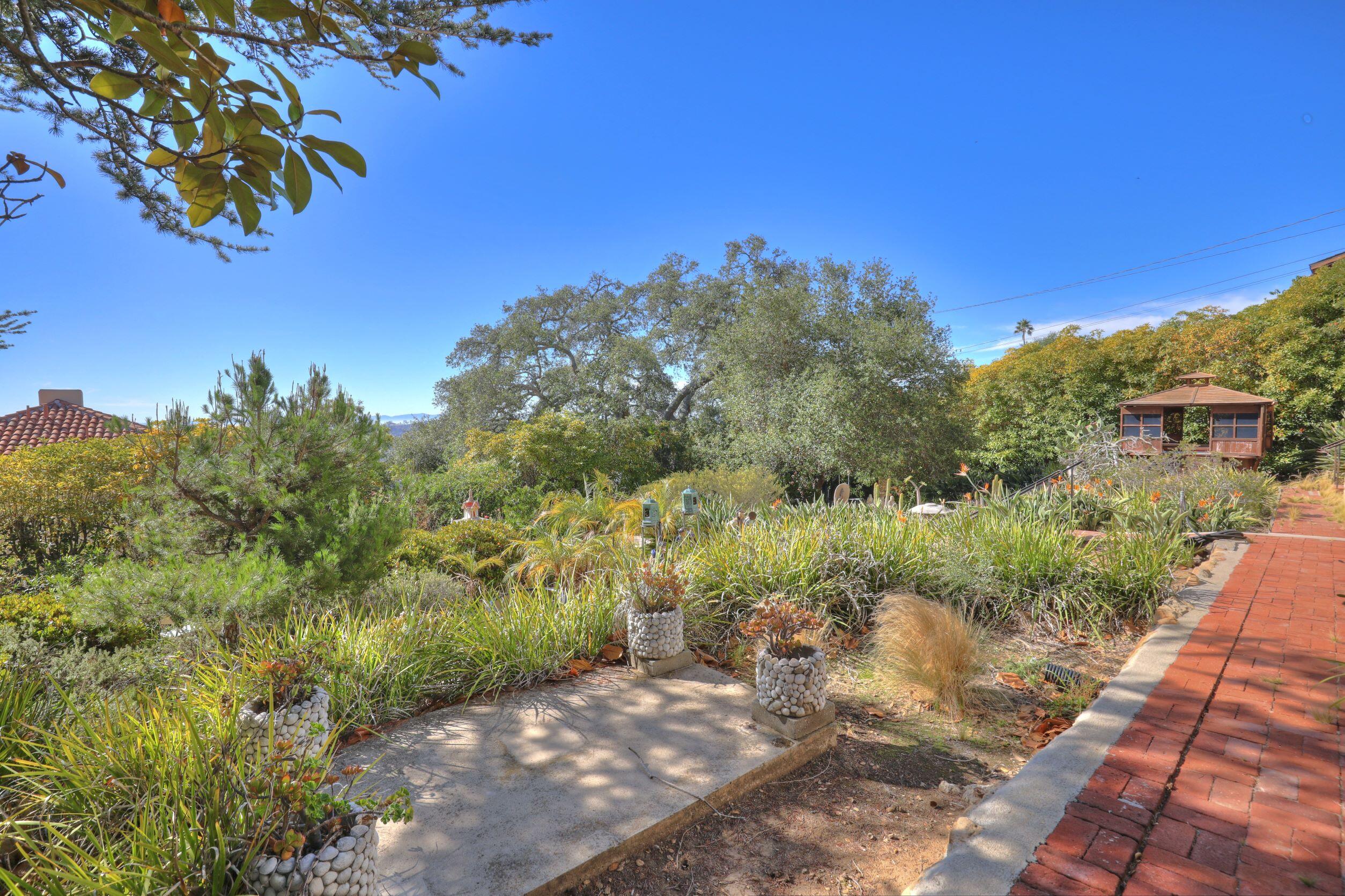 1713 Lasuen Road Santa Barbara, CA 93103 - Photo 19 of 20 a view of a pathway both side of yard
