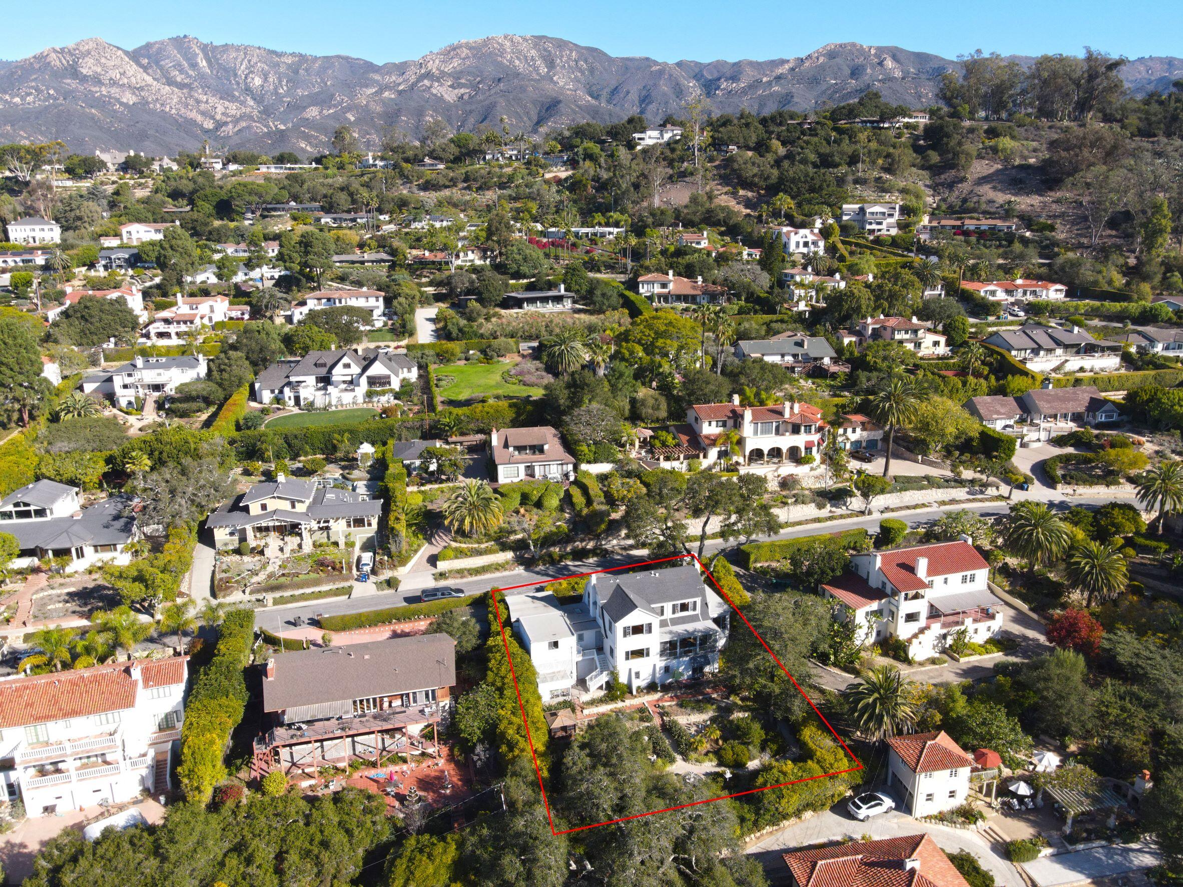 1713 Lasuen Road Santa Barbara, CA 93103 - Photo 4 of 20 an aerial view of a city with lots of residential buildings