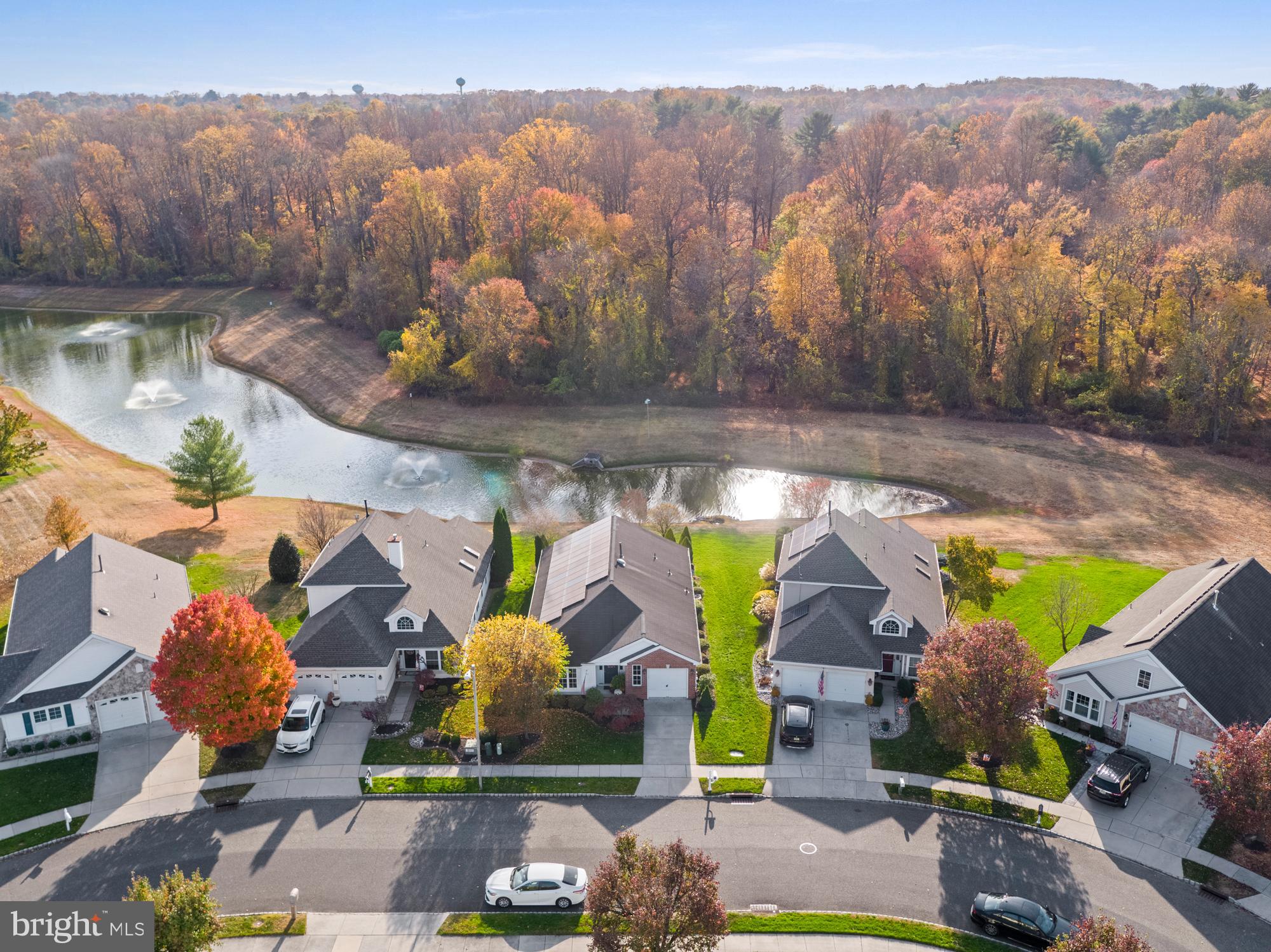 21 Brandon Lane Sewell, NJ 08080 - Photo 42 of 44 an aerial view of a house with a swimming pool