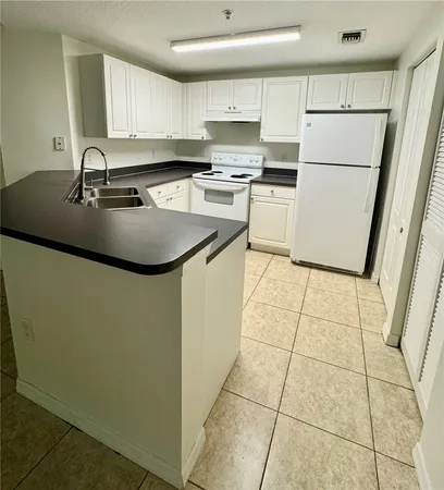 a kitchen with a sink a stove a refrigerator and a sink