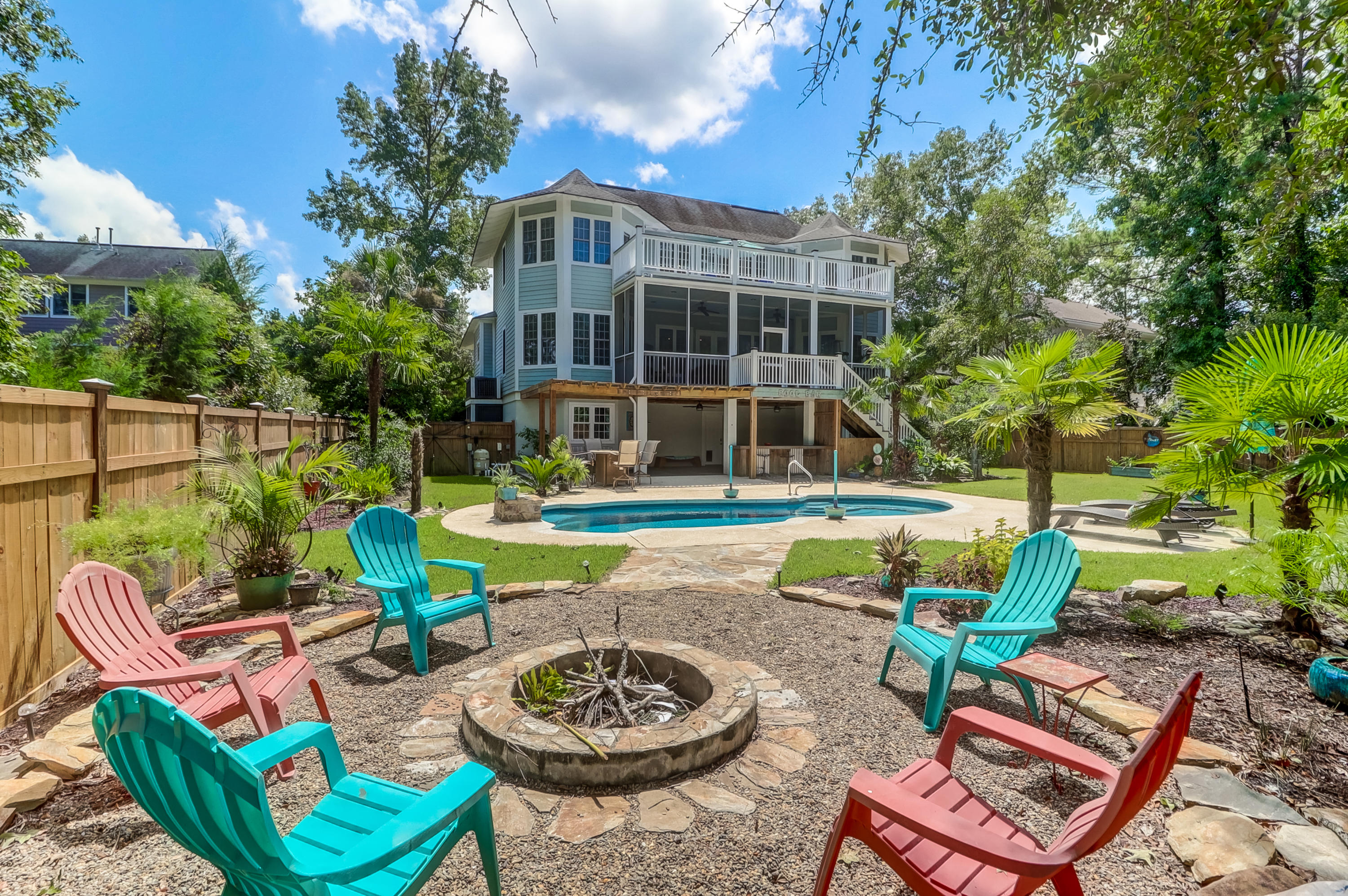 2096 Rookery Lane Charleston, SC 29414 - Photo 85 of 122 View of Back from Fire Pit