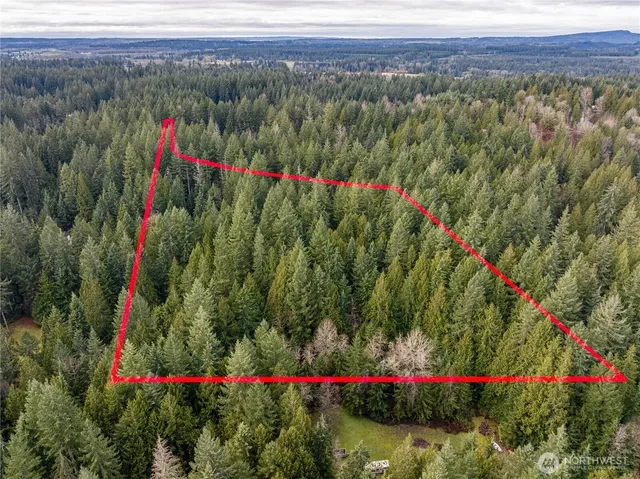 a view of a mountain range with lush green forest