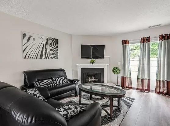 1565 Springleaf Court Southeast Smyrna, GA 30080 - Photo 6 of 23 a living room with furniture and a fireplace