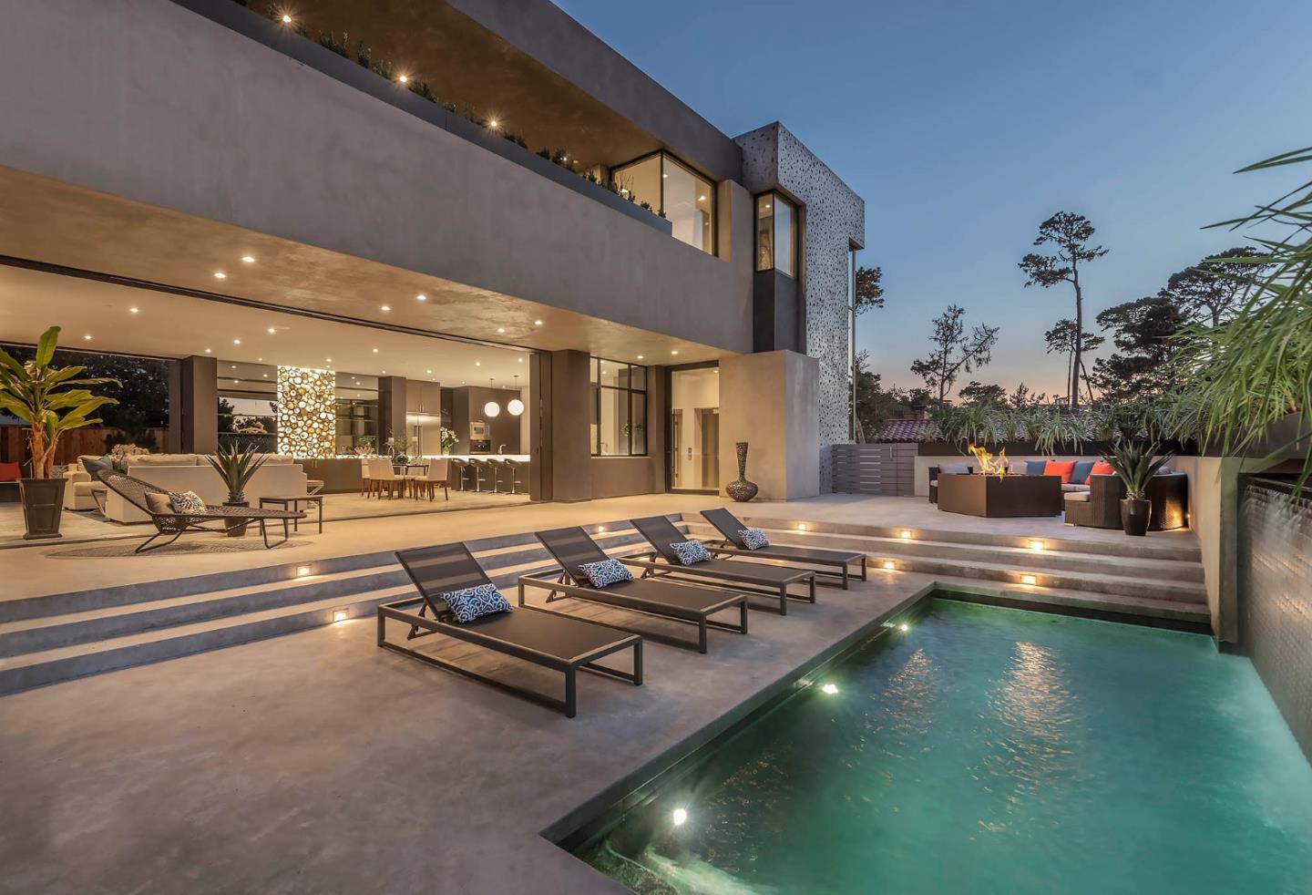 2889 17 Mile Drive Pebble Beach, CA 93953 - Photo 17 of 17 a swimming pool with outdoor seating and livingroom view