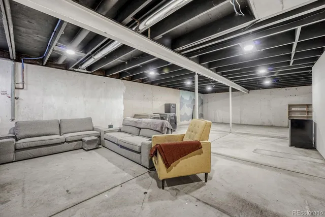 a view of a storage room