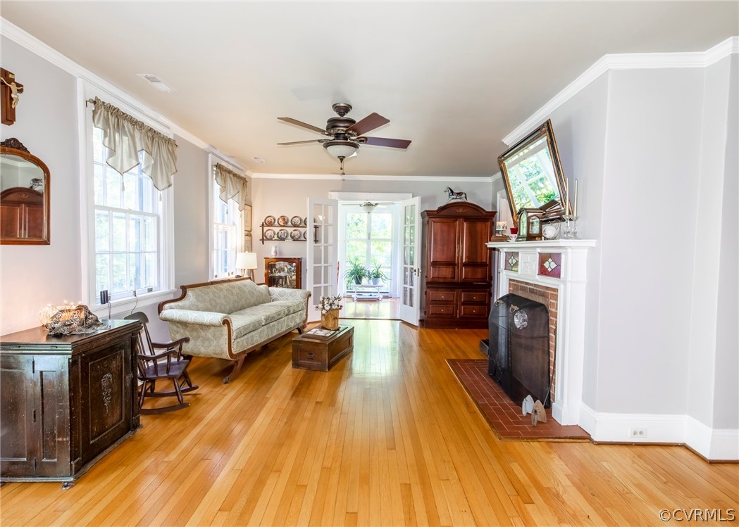13203 Depot Road Hanover, VA 23069 - Photo 10 of 48 Formal Living Room with French Doors leading to Su