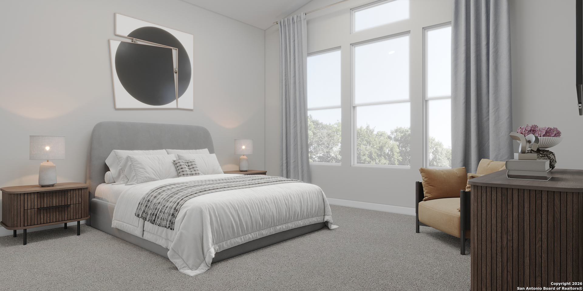 721 Moki Place Cibolo, TX 78108 - Photo 3 of 5 a bedroom with a bed and a window