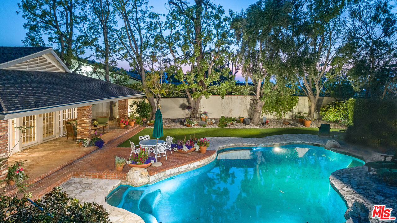 16331 Tudor Drive Encino, CA 91436 - Photo 66 of 71 swimming pool view with a outdoor seating