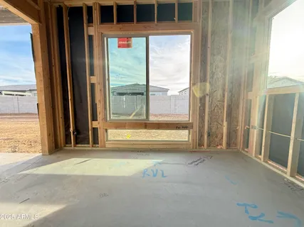 a view of a porch with wooden floor and stairs