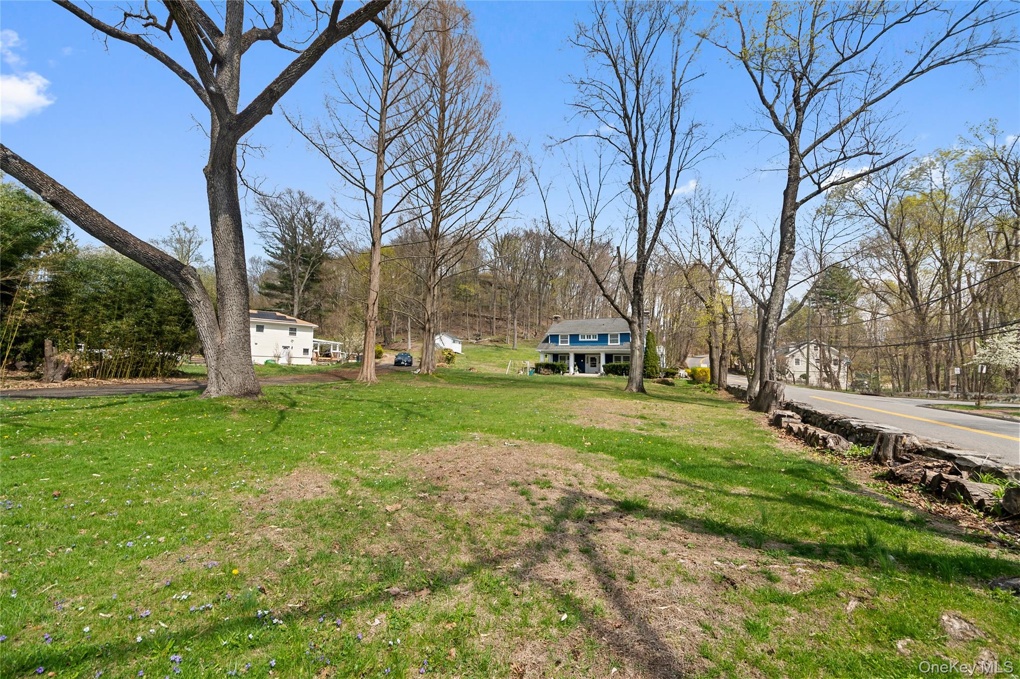 75 Chappaqua Road Briarcliff Manor, NY 10510 - Photo 33 of 50 Expansive green lawn with mature trees and a residential street border