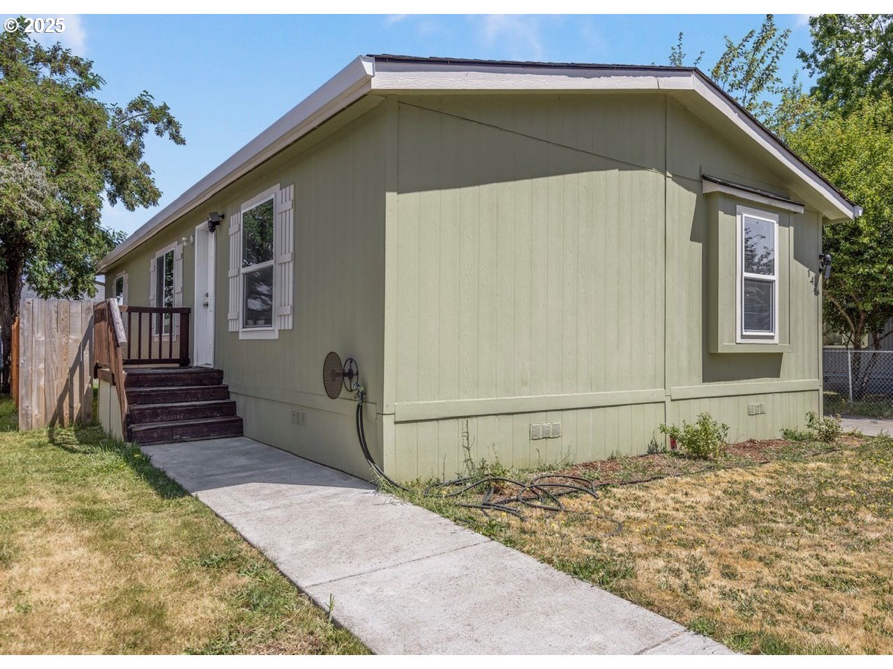 a house with a outdoor space