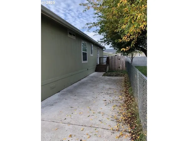 a backyard of a house