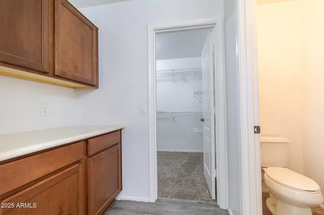 a bathroom with a toilet