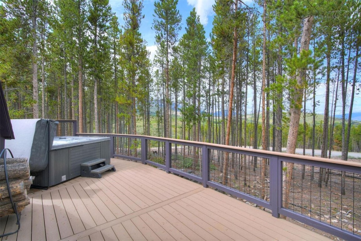 53 Blue Ridge Road Breckenridge, CO 80424 - Photo 29 of 30 Deck featuring a hot tub