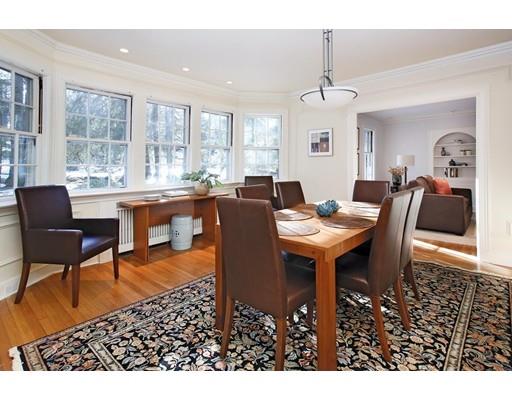 121 Intervale Road Newton, MA 02467 - Photo 6 of 14 a living room with dining room and wooden floor