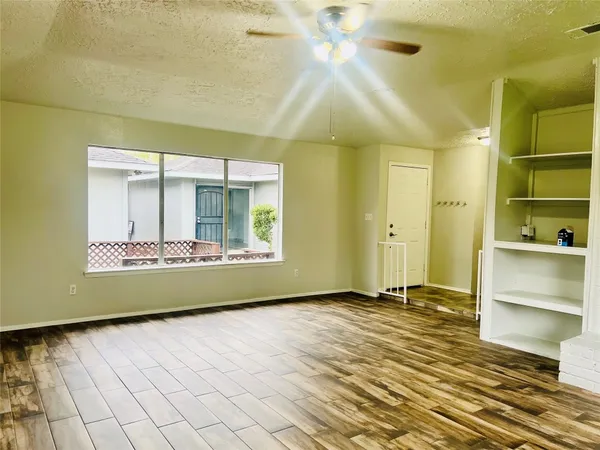 a room with a wooden floor