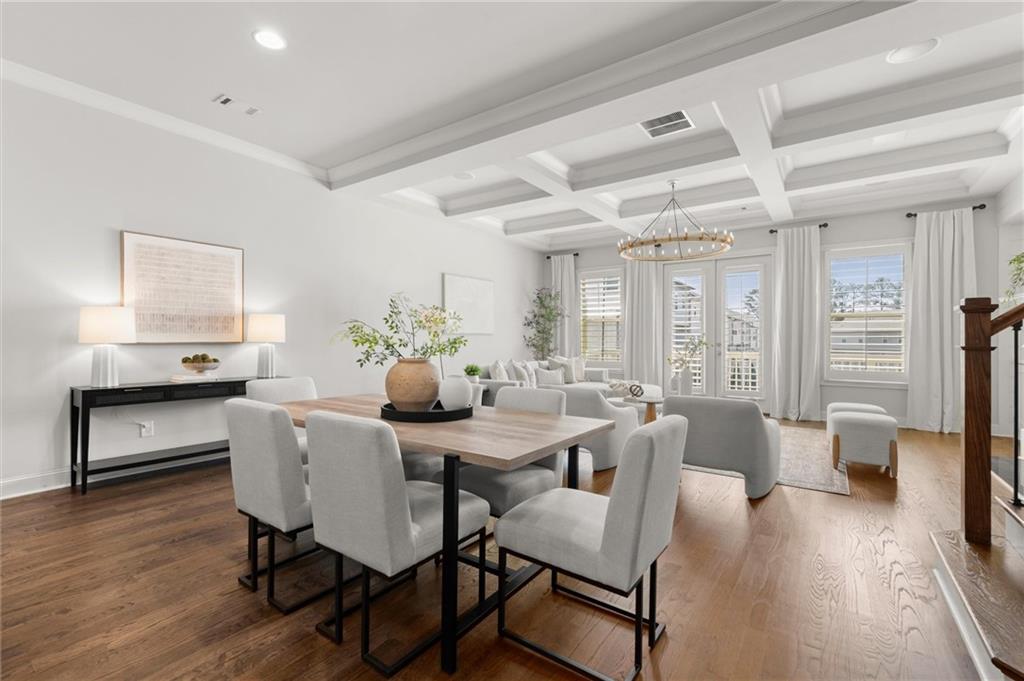 1868 Skyfall Circle Atlanta, GA 30319 - Photo 17 of 61 a view of a dining room with furniture window and wooden floor