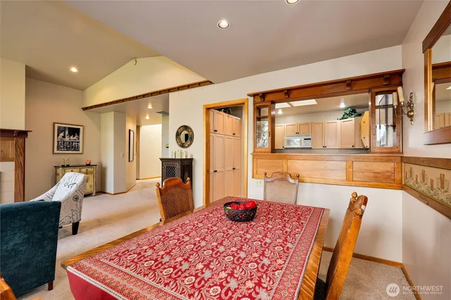 a very nice looking living room with a large window