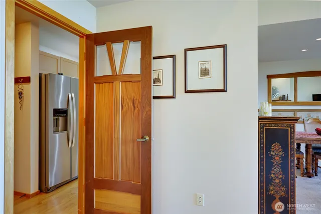a view of front door with hallway