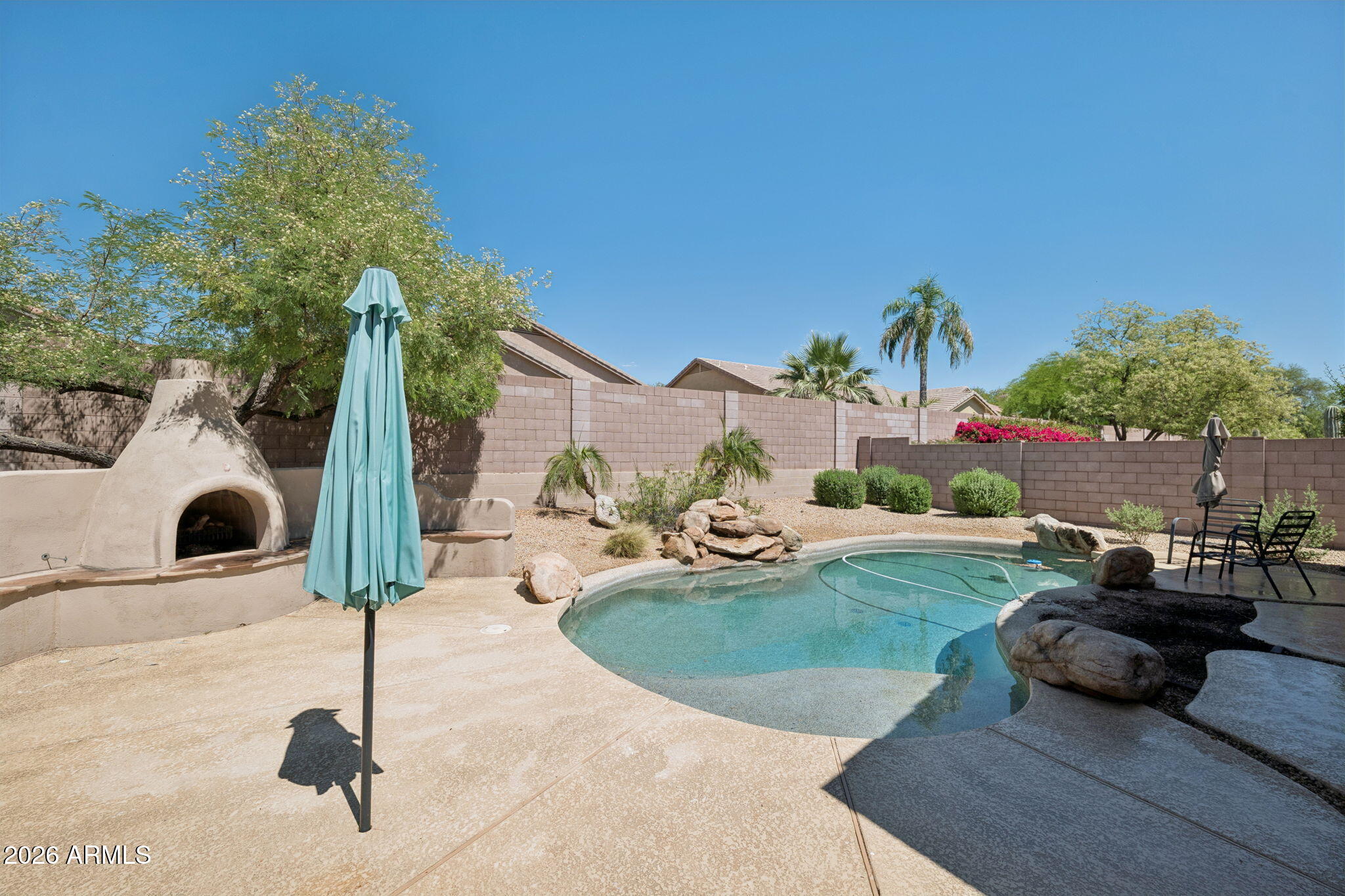 4418 East Jaeger Road Phoenix, AZ 85050 - Photo 35 of 42 33 - Private Backyard w pool and firepla