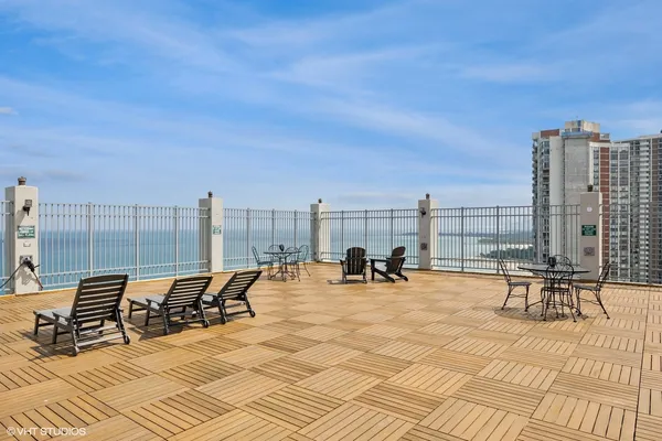 a view of outdoor space with seating area