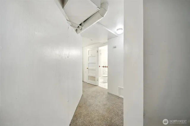 a view of storage and utility room