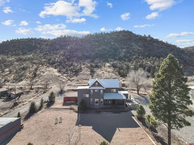 a view of a terrace with a bench