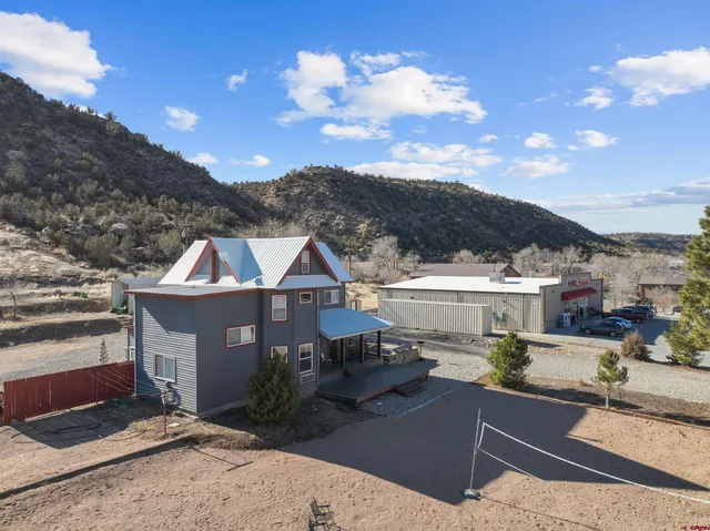 a view of a house with a balcony