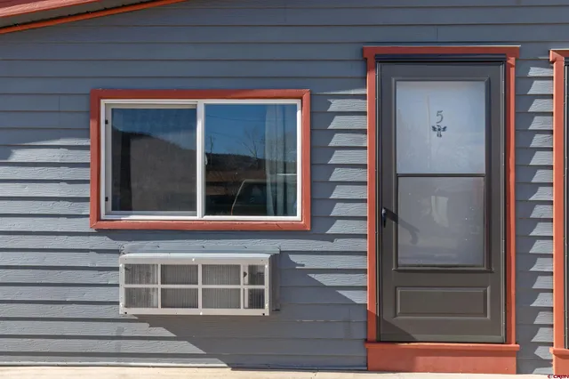 a view of front door of house