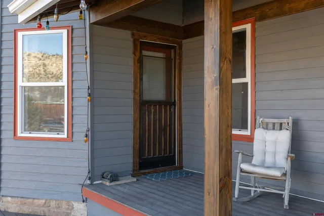 a backyard of a house